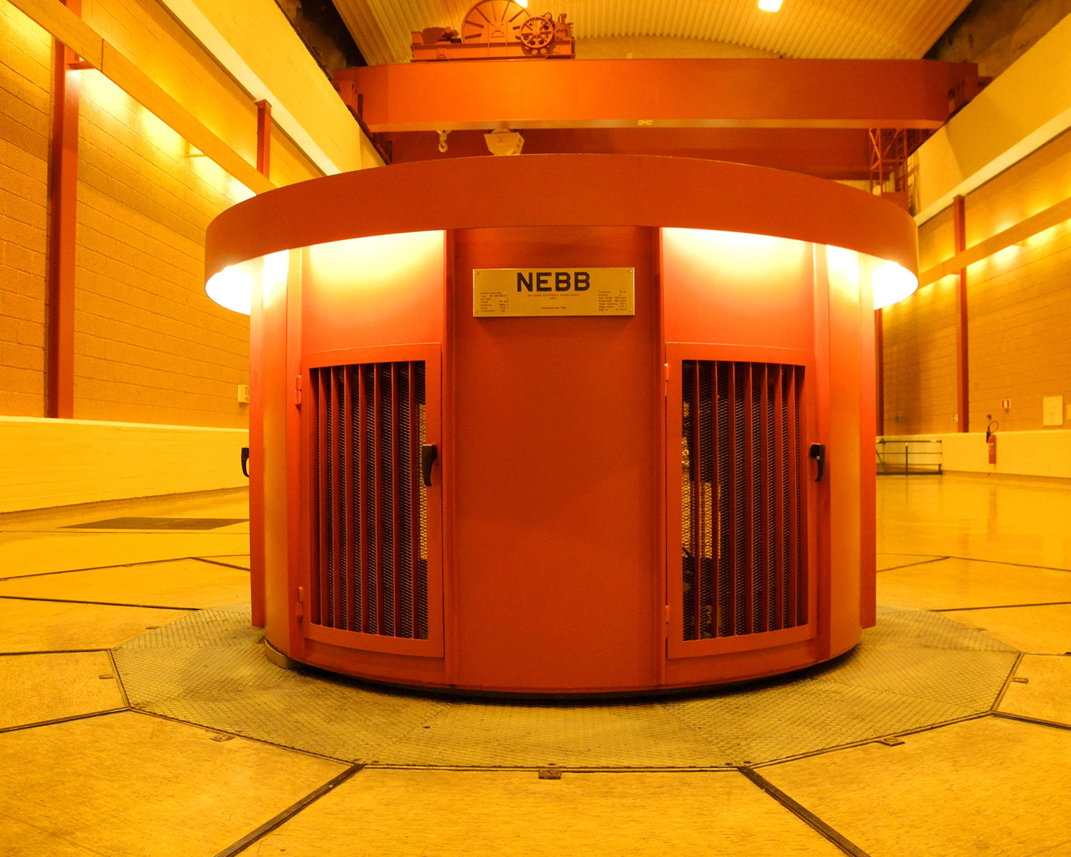Generator at Kobbelv power plant.
