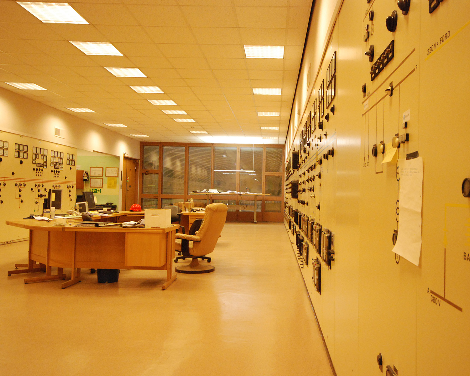 The original control room in Nedre Røssåga is no longer in use. 